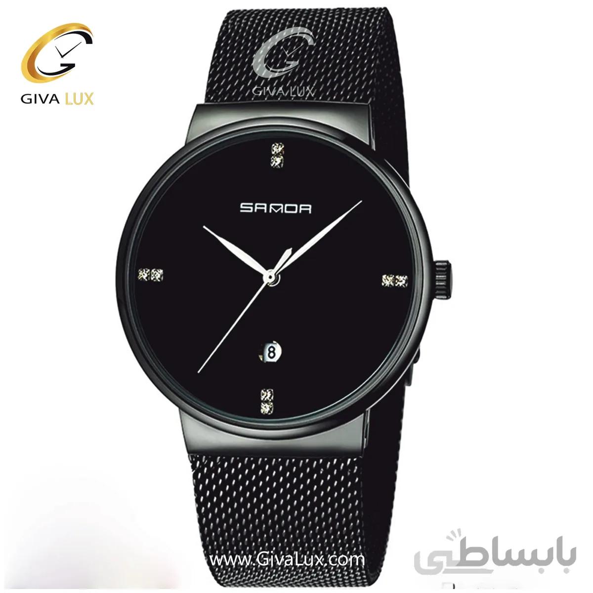 ساعت مچی مردانه بند حصیری ساندا مدل SANDA 210