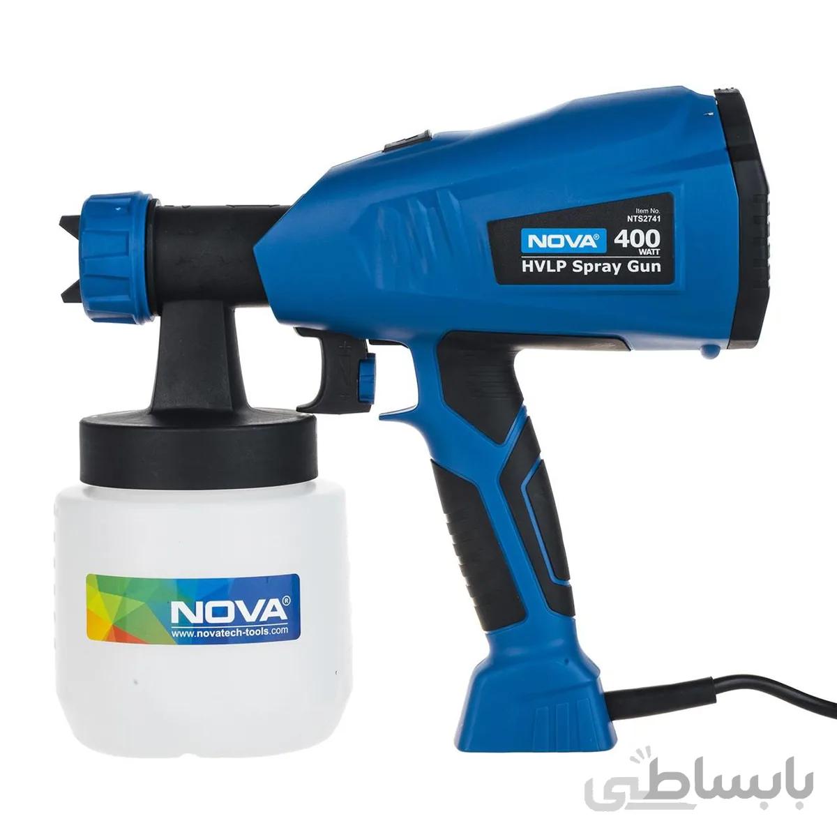 پیستوله برقی 400 وات (HVLP) نووا مدل NTS-2741 ا Nova Electric Spray Gun 400 W NTS-2741
