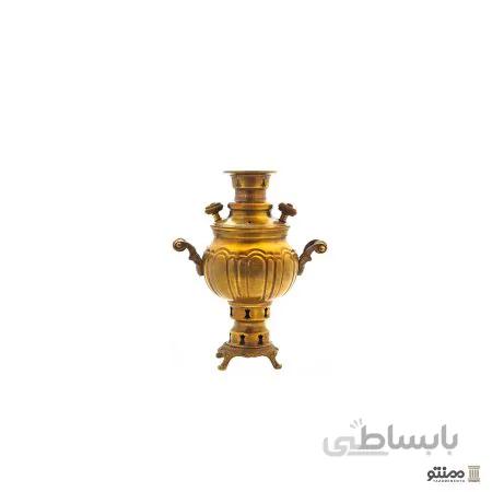 سماور ذغالی برنجی مدل عدسی ترک دار 1 لیتری
Brass charcoal samovar model with cracked lens 1 liter