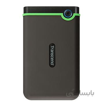 هارد اکسترنال ترنسند مدل StoreJet 25M3S Slim ظرفیت 2 ترابایت ا Transcend StoreJet 25M3S Slim External Hard Drive - 2TB