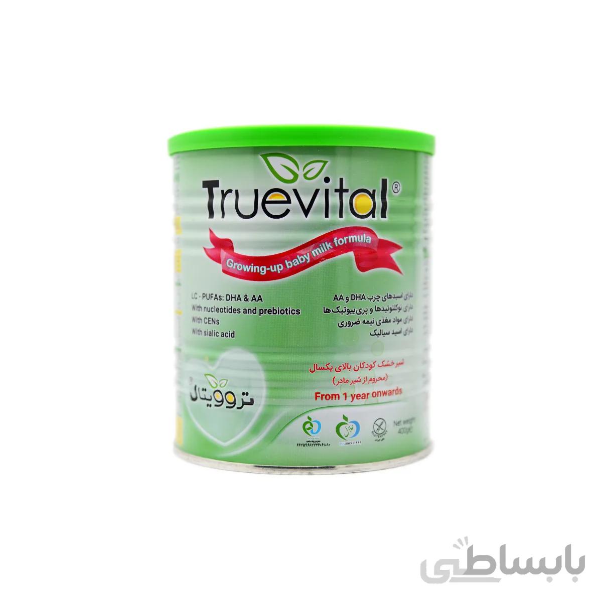 شیر خشك تروویتال 3 برای نوزادان بالای 1 سال 400 گرمی نیكسان فارما ا Nicsan PharmaTruevital 3 Milk Powder