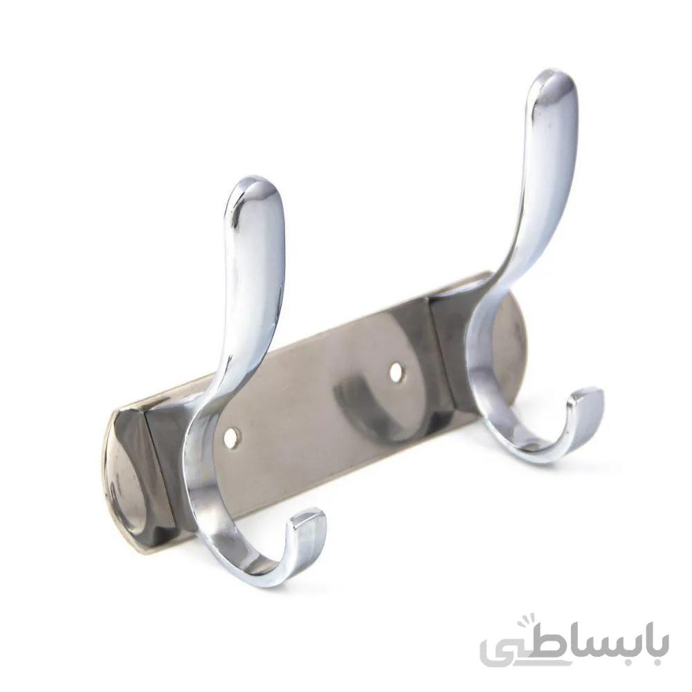 رخت آویز دو شاخه استیل CE2