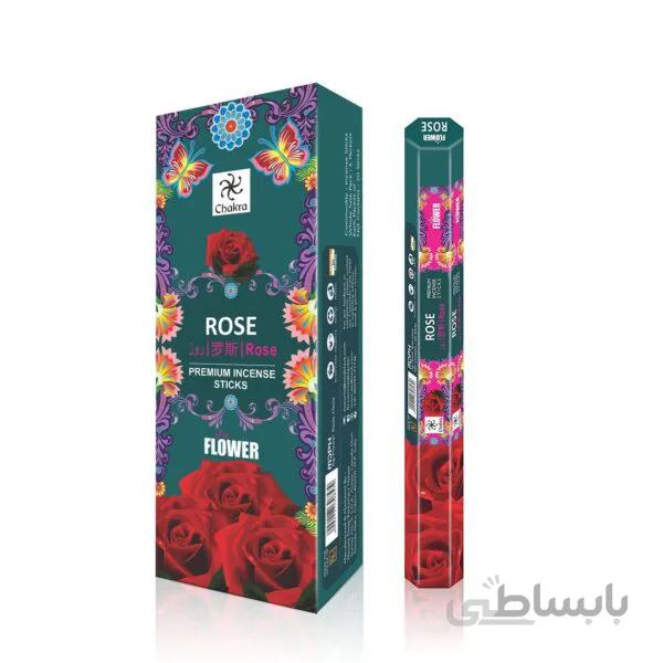 عود چاکرا بسته ۶ عددی با رایحه گل رز – Rose Flower