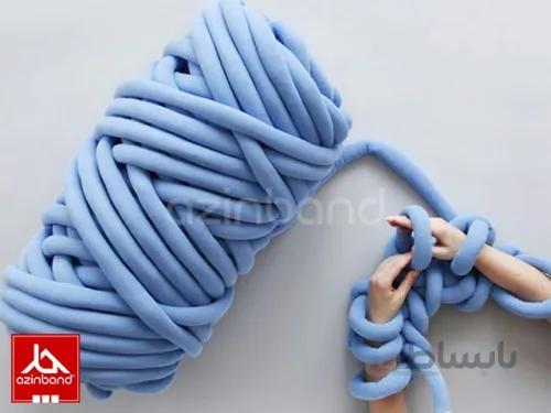 کاموا غول پیکر 100 متری - رنگ آبی ا قطر سه سانتی متری