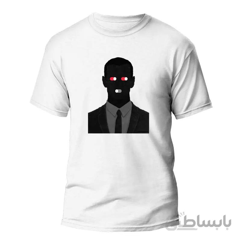 تیشرت طرح گرافیکی Silent man