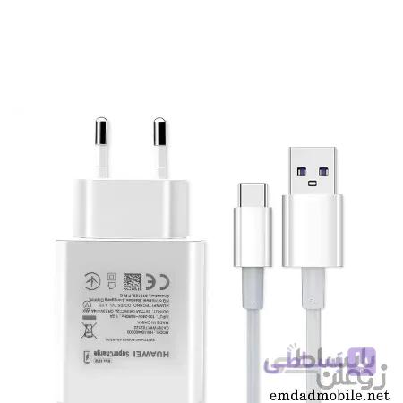 شارژر، کابل شارژ و آداپتور فست شارژ تایپ سی اصلی هواوی Huawei Nova 7i