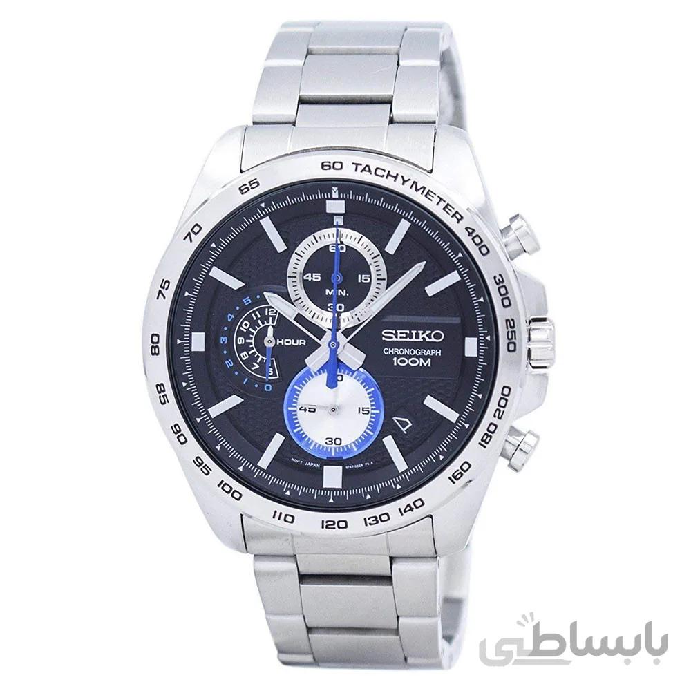 ساعت مچی مردانه سیکو مدل SSB257P1 با بدنه استیل ا Seiko Men's Chronograph Quartz Watch with Stainless Steel Strap SSB257P1