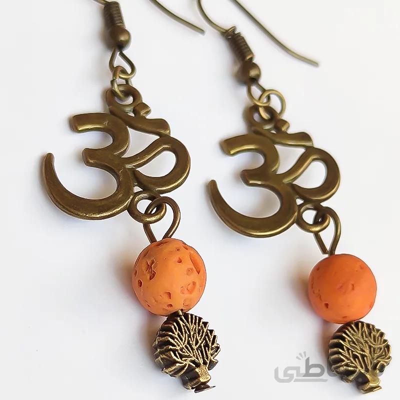 گوشواره ام ا OM Earrings