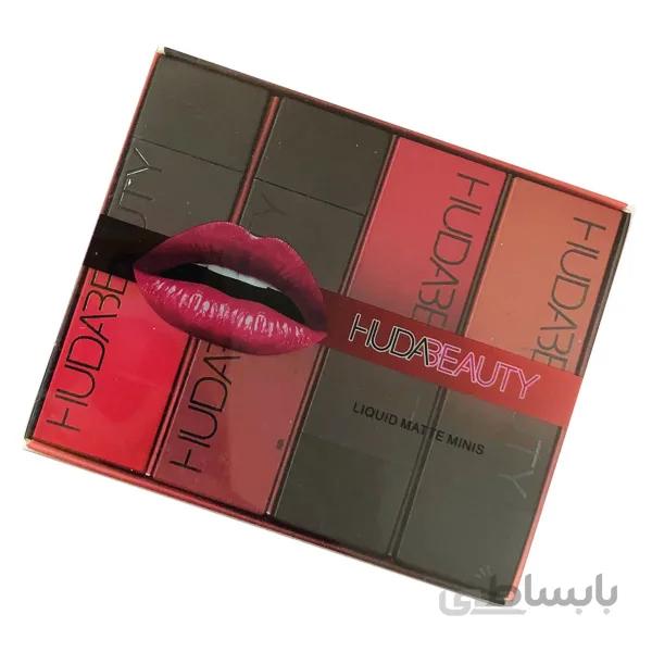 پک 4 عددی رژلب جامد HUDA BEAUTY سری نود پک روشن