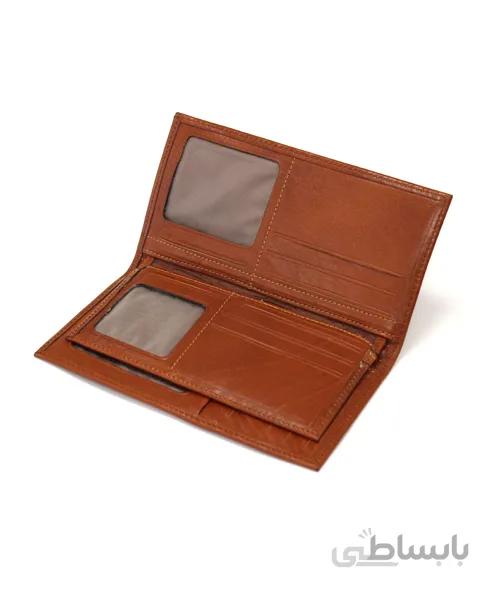 کیف پول کتی مردانه چرم طبیعی آروین چرم کد AR-240