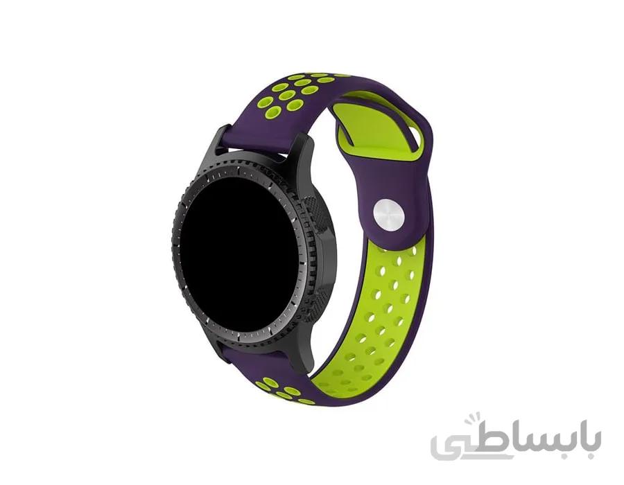 بند سیلیکونی طرح نایک ساعت سامسونگ مناسب برای Gear S3 Frontier/Galaxy Watch 46mm