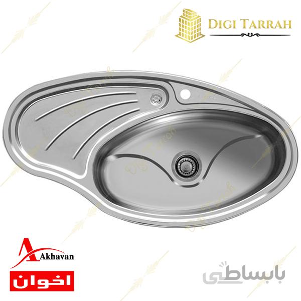 سینک ظرفشویی اخوان مدل فانتزی ۱۱۹ توکار