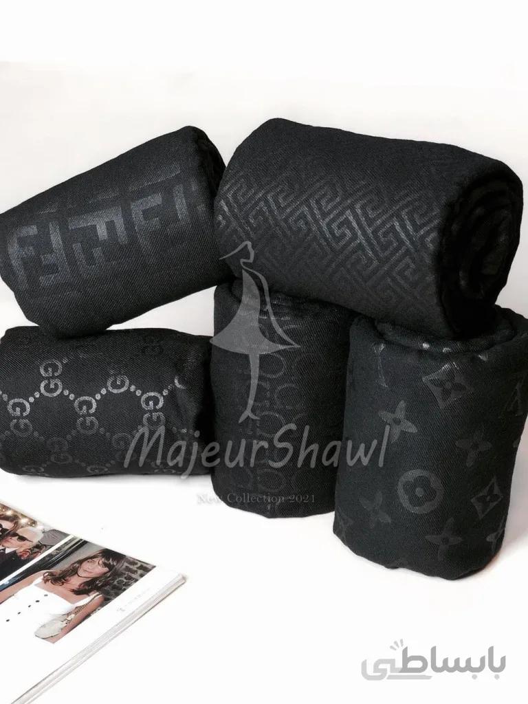 شال مشکی موهر ژاکارد مارک کد 3987739