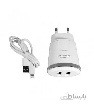 شارژر فست لاپرامول مدل Lp-C18 به همراه کابل آیفون