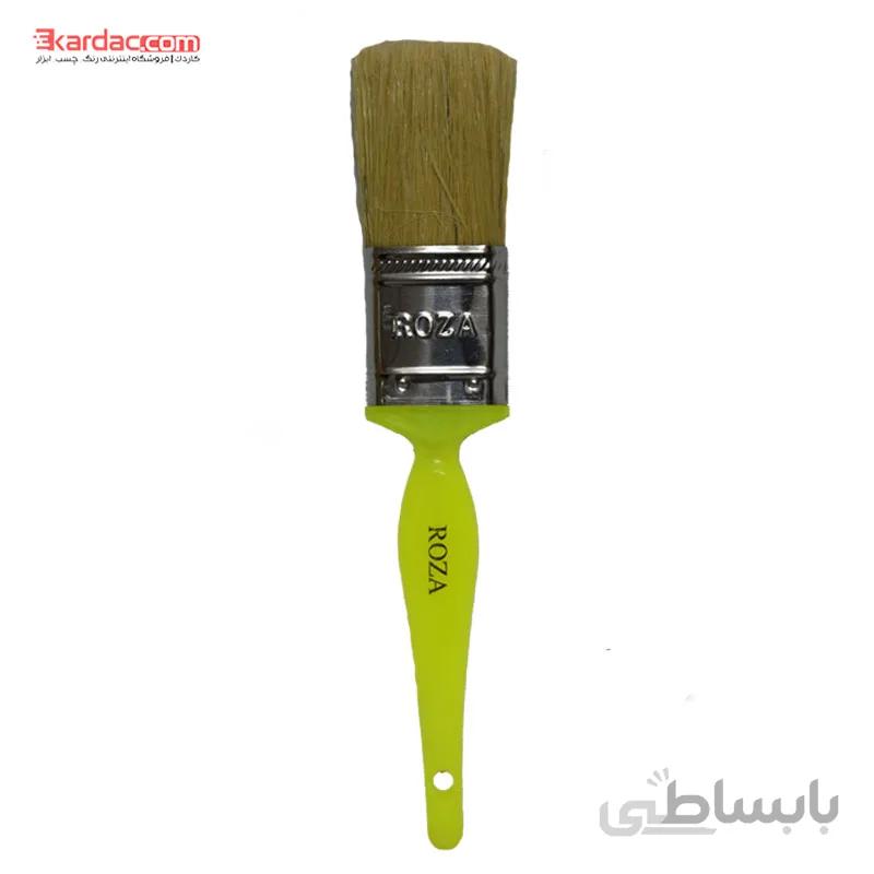 قلمو نقاشی رنگ روغنی روزا سایز 1.5 دسته زرد ا Roza Oil Brush Paint Size 1.5