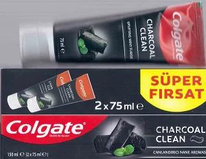 خمیردندان زغالی و نعناع کلگیت دوقلو Colgate Charcoal Clean دو عدد خمیر دندان 75 میل در یک بسته وزن 150میل