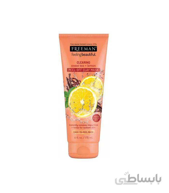 ماسک پیل آف خاک رسی چای شیرین و لیمو فریمن freeman sweet tea and lemon mask