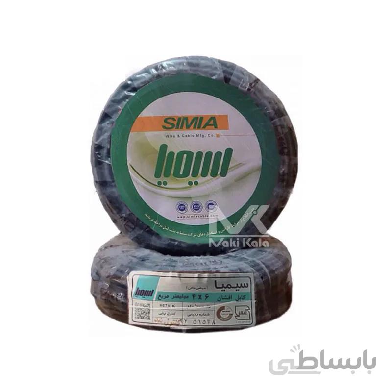 کابل برق 4 در 6 سیمیا بسته 100 متری