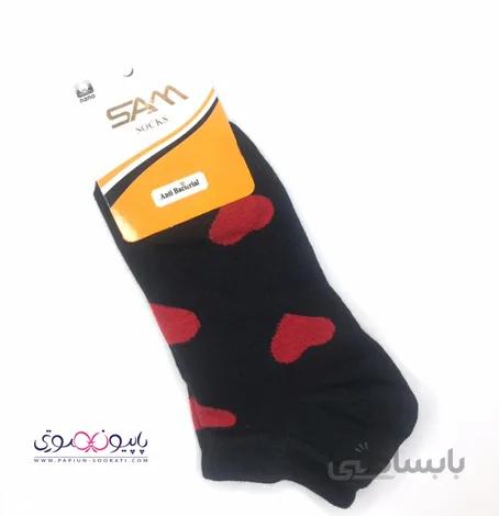 جوراب طرح قلبی