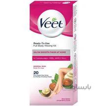 نوار موبر ویت مخصوص پوست نرمال حاوی عصاره شی باتر بسته 20 عددی Veet