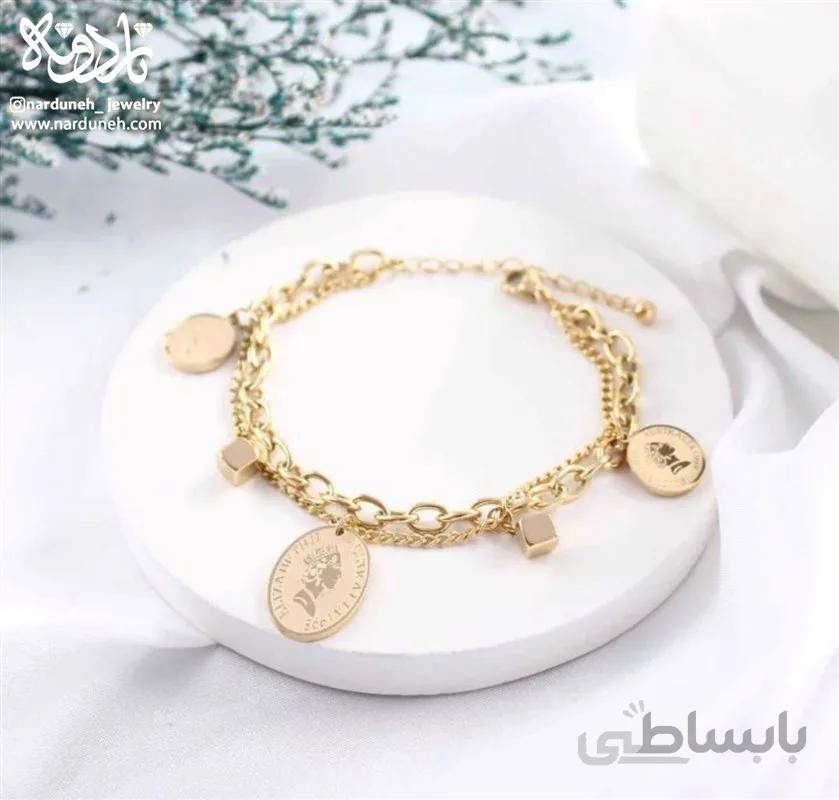 دستبند چند ردیف سکه الیزابت - 03