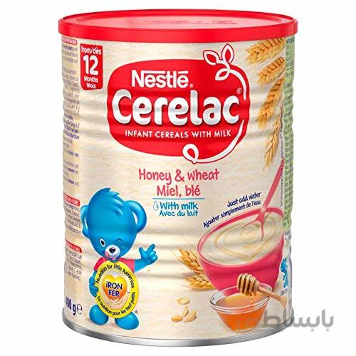سرلاک گندم و عسل به همراه شیر نستله nestle