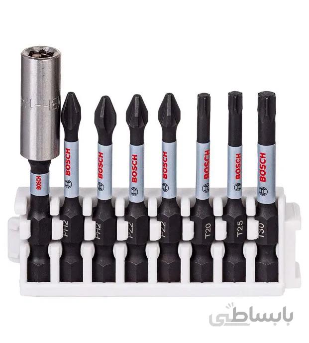 ست سرپیچ گوشتی ۸ پارچه Impact Control با رابط مگنتی حرفه ای بوش