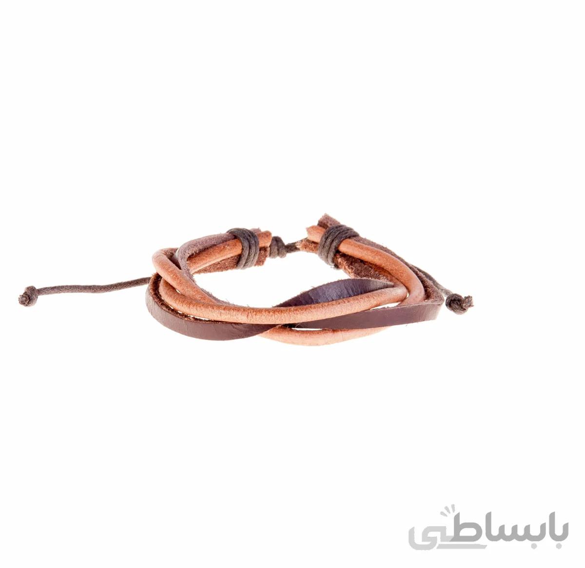 دستبند چرمی-کنفی مردانه LM1007