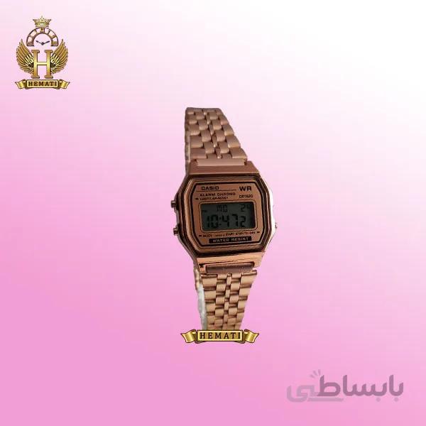 ساعت زنانه کاسیو نوستالژی CASIO A159WA-1 رزگلد