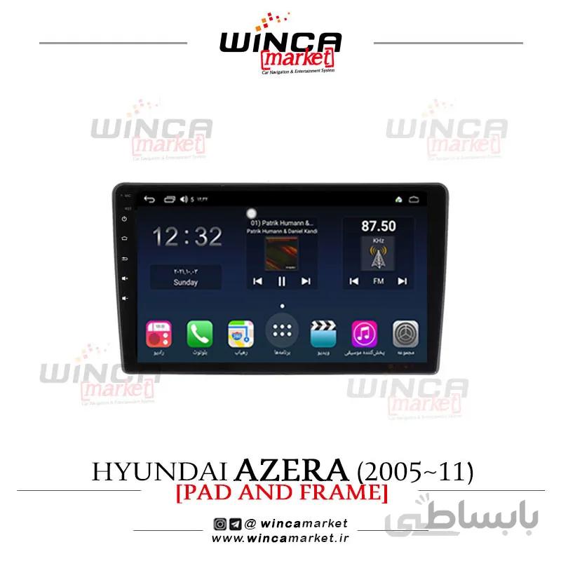 مانیتور اندروید هیوندای آزرا 2005-11 Azera وینکا مدل QG855 سری +S300 پلاس