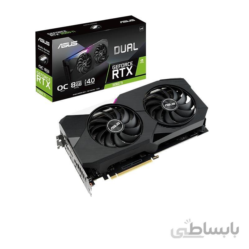 کارت گرافیک ایسوس مدل ASUS Dual RTX3060Ti 8G OC ا ASUS Dual RTX3060Ti 8G OC
