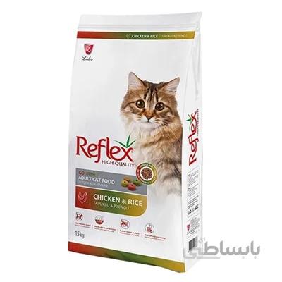 غذای خشک Reflex مدل Multicolor مخصوص گربه بالغ تهیه شده از مرغ و برنج - 2 کیلوگرم