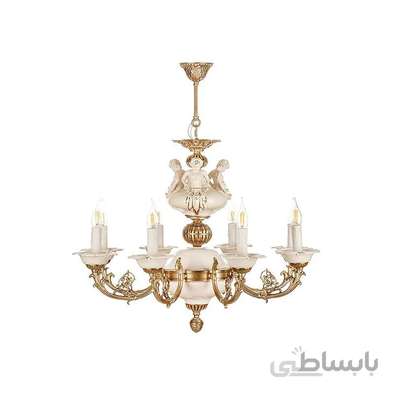 لوستر 8 شعله چشمه نور مدل C2927/8-A