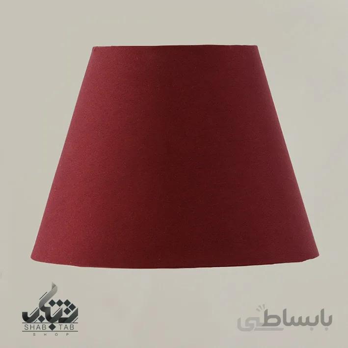 شید آباژور مدل طلقی سایز 33 زرشکی – سرپیچ E27
