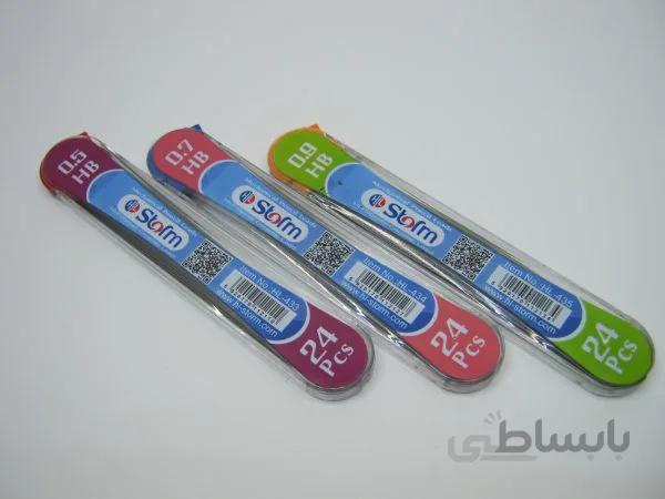 نوک مداد اتود پایه بلند استورم در سه سایز ۰٫۵و۰٫۷و۰٫۹