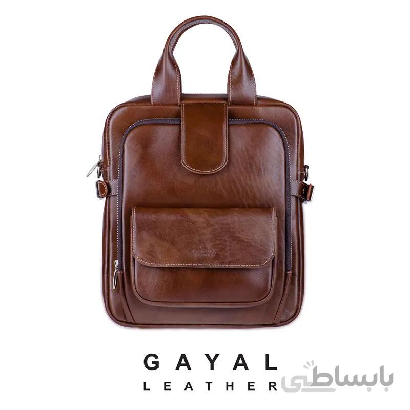 کوله سه کاره چرم گَیال B225 قهوه ای