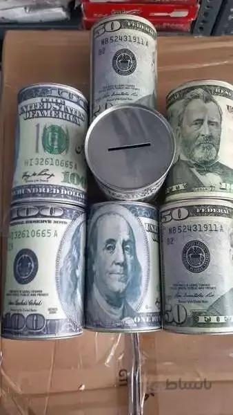 قلک فلزی طرح دلار (ارسال رایگان بالای 450 تومن)