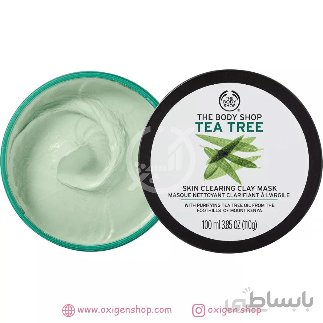 ماسک رس تی تری بادی شاپ ا The Body Shop Tea Tree Skin Clearing Clay Face Mask