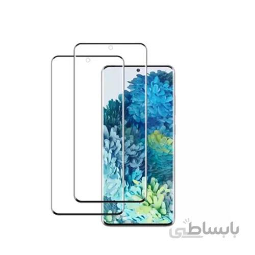 گلس تمام صفحه و دورچسب لیتو S22 Ultra سامسونگ Lito 3D Full Cover Tempered Glass