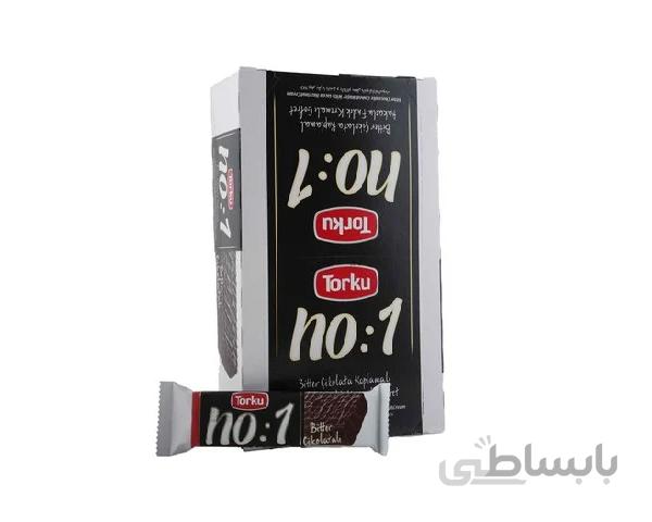 شکلات نامبروان تلخ بسته 24عددی No:1 Torku