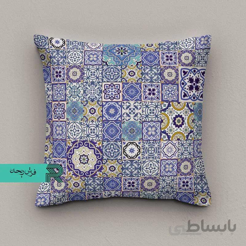 کوسن مخمل طرح اسلیمی کد4