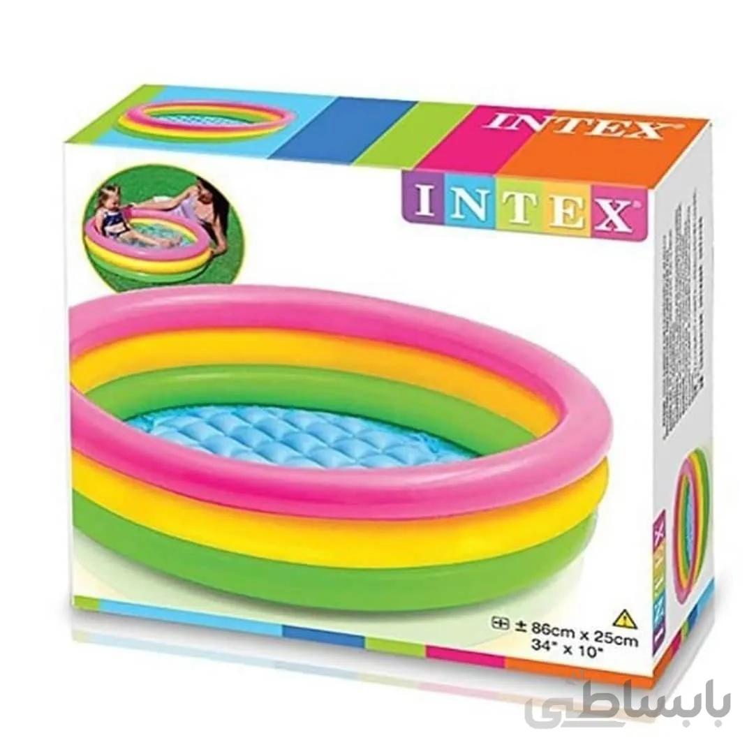 استخر بادی گرد رنگی اینتکس با قطر 86 ا intex 57107