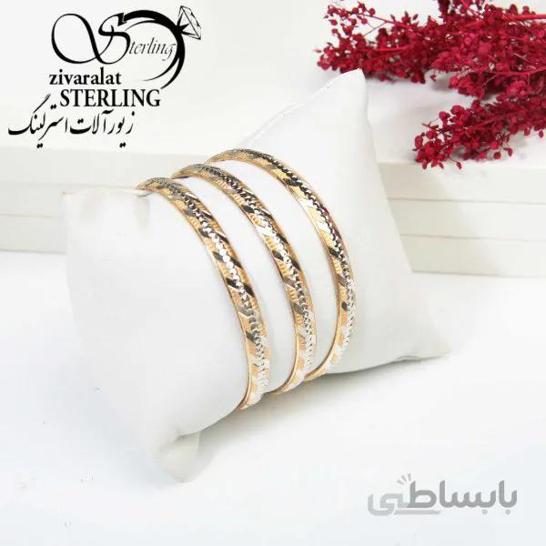 النگو طرح طلا مدل خط اریب