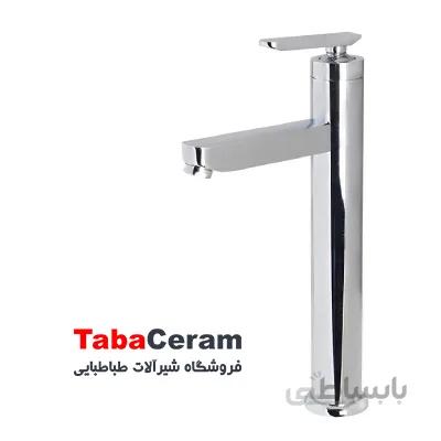 شیر روشویی پایه بلند کرومات مدل تنسو