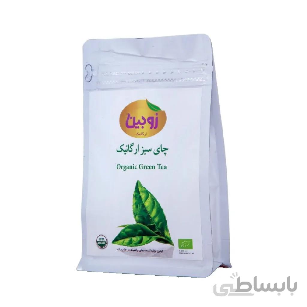 چای سبز ارگانیک زوبین 100 گرمی