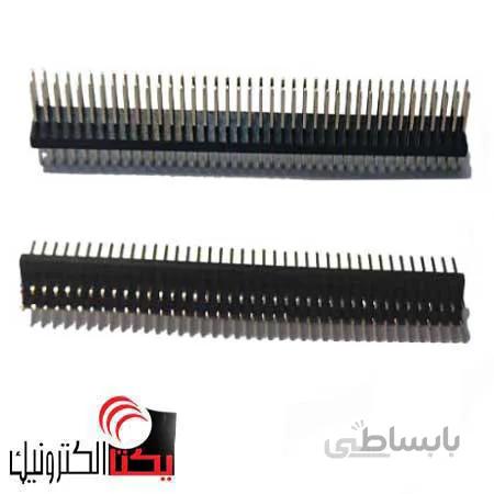 پین هدر مادگی صاف 1.27 میلیمتر 40*2 پین