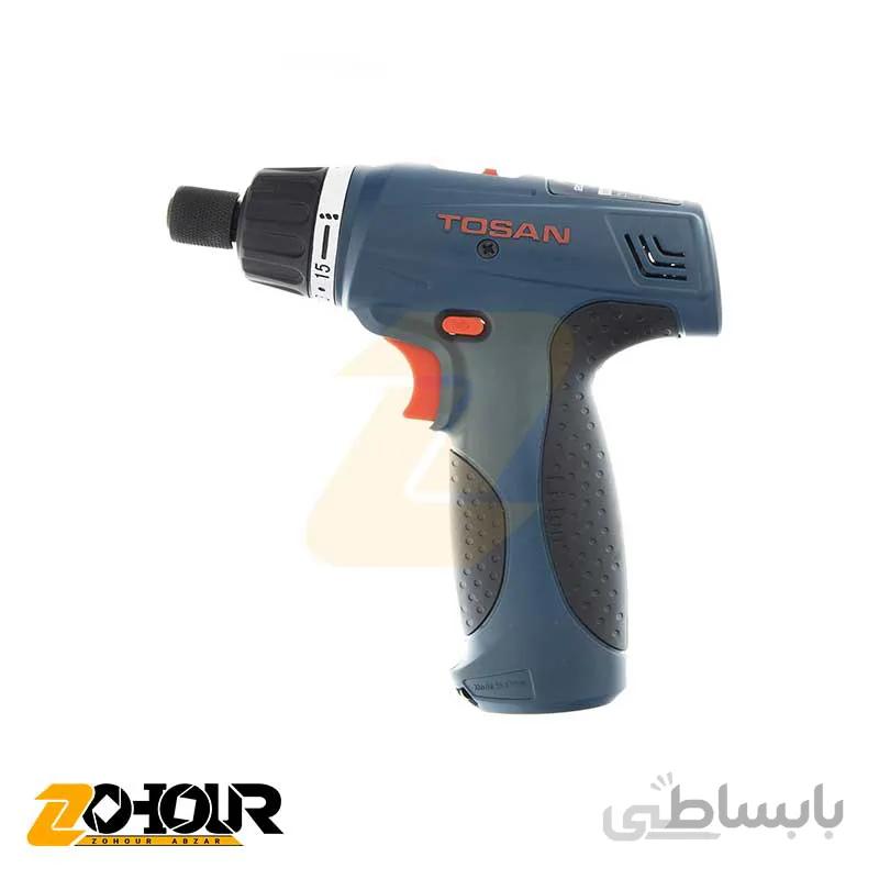 دریل پیچگوشتی شارژی 7.2 ولت توسن پلاس مدل Tosan plus 2017 SCX
