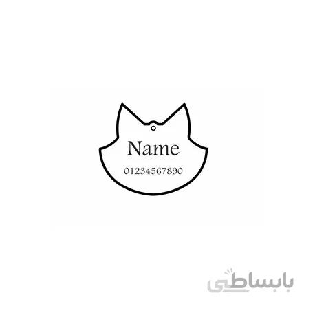 تگ شناسایی حیوانات - مدل سر گربه