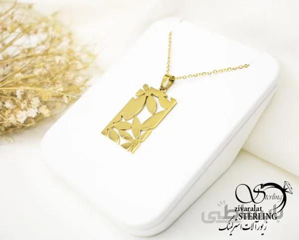 گردنبند زنانه طرح طلا طرح گل