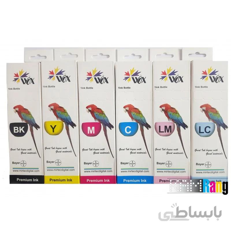 جوهر سابلیمیشن 100 میلی لیتر Wox شش رنگ Epson